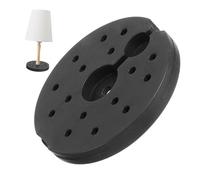 KOMBIUDA Weighted Block Base Chunky Weights Simple Lamp Base Weight Replacement Block Heavy Plinth Small Product DIY Load Plastic Black
