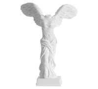 KOMBIUDA Winged Victory Statue Resin Craft in White with Unique Design for Home and Office Decoration