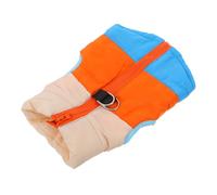 KOMBIUDA Winter Dog Vest Soft Warm Pet Coat for Dogs Breathable Cotton with Expanded Belly Protection Reversible Sky Blue Yellow Apparel for Outdoor Walking and Sports