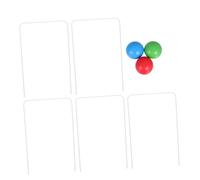 KOMBIUDA Wooden Balls Metal Wickets for Outdoor Fun Easy Setup for Family Bonding Skill Building Engaging Backyard Activities