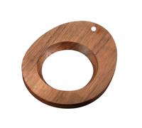 KOMBIUDA Wooden Coffee Cone Holder Walnut Coffee Filter Cup Stand Decorative Diagonal Design Stable Fit Lightweight Practical Filter Cup Holder for Home Kitchen Storage and Display
