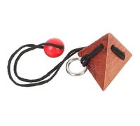 KOMBIUDA Wooden Locking Puzzle Brain Boosting Unlocking Game for Adults Portable Fidget Plaything for Stress Relief Intelligence Development for Family Fun and Creative Learning