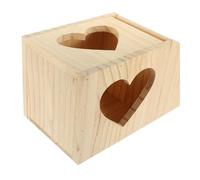 KOMBIUDA Wooden Rabbit Feeder Rack with Dual Food Bowls Elevated Hay Holder for Guinea Pigs and Chinchillas Multi-functional Double Slot Grass Stand for Small Pets Cage Accessory