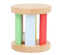 KOMBIUDA Wooden Rattle Roller for Sensory Plaything with Bright Colors Engaging Music Sounds for Grasping and Eye Tracking Skills Educational Present