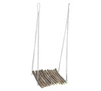 KOMBIUDA Wooden Reptile Hammock Climbing Hanging Swing for Snakes Lizards Geckos Iguanas Natural Pet Hammock Easy to Clean and Fix Suitable for Various Reptiles