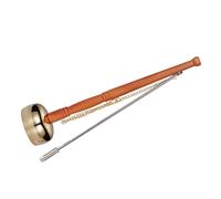 KOMBIUDA Yin Qing Copper Percussion Instrument with Clear Tone Handbell Designed for Rituals and Yoga Made with Fine Craftsmanship and Wooden Handle