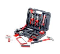KOMBO - 143 Piece Tool Case - Complete Kit with Hammer, Screwdriver, Adjustable Wrench, Flexometer, Hacksaw, Magnetic Inserts and Hardware - For Home, Workshop, DIY