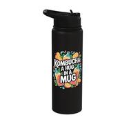 Kombucha A Hug in A Mug Ginger Lemon Tea Stainless Steel Insulated Water Bottle