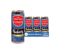 Kombucha Blueberry - 12 Pack - 330ml - Raw, Healthy, Vegan, Probiotic