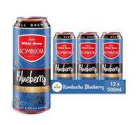 Kombucha Blueberry - 12 Pack - 500ml - Raw, Healthy, Vegan, Probiotic