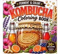 Kombucha Coloring Book: SCOBY Art, Fermented Tea Designs & Botanical Bubble Patterns for Adults (Ferment & Color Collection)