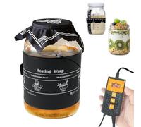 Kombucha Heating Wrap Fermentation Heat Pad with Temperature Control Timer Sourdough Starter Warming Mat for Home Brewing Fermentation Sourdough Proofing