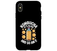 Kombucha It’s Alive And So Am I Tea Drink Lover Case for iPhone X/XS