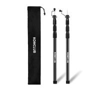 KOMCLUB Telescoping Tarp Poles Adjustable Tent Poles for Tarp Heavy-Duty Design Portable & Lightweight Fiberglass Tent Poles for Shelter Camping Awnin