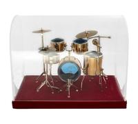 Komdndht Miniature Jazz Drum Kit Model Mini Drum Cymbal Musical Instrument Model Drum Set Adult
