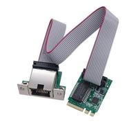 Komdndht Networks Card M.2 A Key and E Key to Single RJ45 Port 10/100/1000Mbps for Desktop Computer