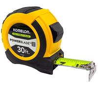 Komelon 52430; 30' x 1.06" Powerblade II Tape Measure, ABS Case, Yellow/Black