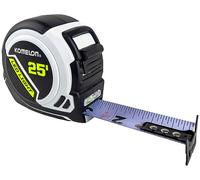 Komelon LED Light Tape Measure, White/Black - 25ft. - 25LED