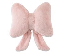 Komergave Pink Cushions, Pink Bow Pillow, Super Soft Bow Cushion, Cute Bow Shape Decorative Pillows Bowknot Plush Throw Pillow Preppy Room Decor Stuff for Living Room Bedroom Car Sofa Couch Farmhouse