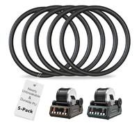 KomeStone Rock Tumbler Belt Replacement 5-Pack for K1, K1 Pro, K3 - Includes 2 PU Belts + 3 Rubber Belts - Highly Recommended for Durability & Breakage Resistance - Not for K2 or K4 Model