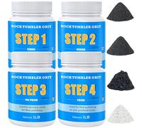 KomeStone Rock Tumbler Tumbling Ceramic Filler Media for Rocks Tumbling, 6 Lbs