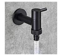KOMEYA Copper Garden Faucet, Black & Copper, Traditional Style, Single Hole, Wall Mount, Lever Handle, Brushed, Painted Finish, Metallic Color Family, Faucet