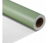 komforbaa Light Green Holiday Wrapping Paper, Solid Color Gift Wrapping Paper, Pearly Lustre Gift Wrap Roll for Birthday, Graduation, Party, Wedding, 17InX 33 Ft (43cm×10m)