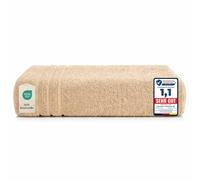 Komfortec Bath Towel 100 x 200 cm 100% Cotton Sauna Towel XXL Soft Large Terry Cloth Quick Drying Beige