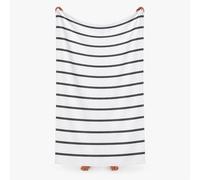 Komfortec Beach Towel 100 x 180 cm, Cotton, Large Bath Towel with Striped Design, Soft and Absorbent, Ideal for Beach, Pool and Holidays (Grey)