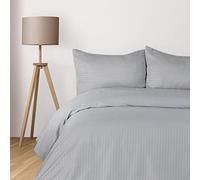 Komfortec Deluxe Bed Linen 200 x 200 cm Set 3-Piece with Pillowcases, Microfibre Bed Linen Sets with Zip, Soft and Non-Iron, Grey, 200 x 200 cm + 2 x 80 x 80 cm