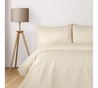 Komfortec Deluxe Bed Linen 200 x 200 cm, 3-Piece Beige - Duvet Cover 200 x 200 cm Set with Pillowcases, Microfibre Bed Linen Sets with Zip, Soft and Non-Iron, Beige