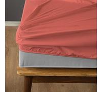 Komfortec Fitted Sheet 160 x 200 cm, Bed Sheet Box Spring Bed up to 15 cm - 30 cm Mattress Height, Powder