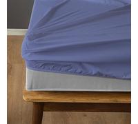 Komfortec Fitted Sheet 160 x 200 cm, Bed Sheet Box Spring Bed up to 15 cm - 30 cm Mattress Height, Purple