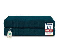 Komfortec Jumbo Bath Towels, 100% Cotton, Quick Dry, 80x200, Teal