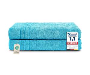 Komfortec Jumbo Bath Towels, 100% Cotton, Quick Dry, 80x200, Turqoise