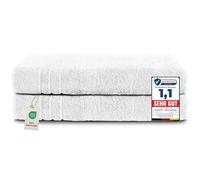 Komfortec Jumbo Bath Towels, 100% Cotton, Quick Dry, 80x200, White