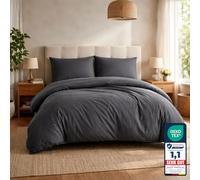 Komfortec Premium Bed Linen 200 x 200 cm with 2 Pillowcases 40 x 80 cm Brushed Microfibre - Anthracite