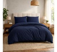 Komfortec Premium Bed Linen 200 x 200 cm with 2 Pillowcases 40 x 80 cm Brushed Microfibre - Blue