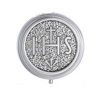 KOMI IHS Rosary Box Confirmation Gifts for Catholics,Trinket Box First Communion, Hold the Eucharist, Your Rosary, Jewelry, Trinkets