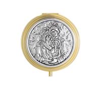 KOMI PYX for Communion Host Catholic, Holy Family Keepsake Rosary Box | First Communion pyx,Holy Family rosary box. host holder. Religious Christian gifts for Baptism, Communion, Confirmation
