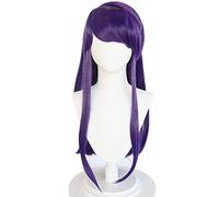 Komi san wa Comyushou desu Cosplay Shouko Komi Wig Komi Can't Communicate Long Purple Wig Girls Heat Resistant Synthetic Hair