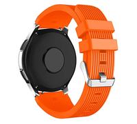 KOMI Strap compatible with Galaxy Watch 46mm/ Galaxy Watch 3 45mm - 22mm silicone Watch Band for Gear S3 and Hua-wei Watch GT/GT2 46mm/GT 2e (22mm, Orange)