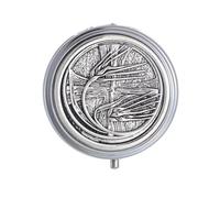 KOMI Wheat Cross Rosary Box Confirmation Gifts for Catholics, Trinket Boxes Holy Communion Gifts for Boys or Girls, Small Trinket Box
