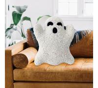 KoMico 12 Inch Halloween Ghost Pillow, Decorative Spooky Ghost Cushion Throw for Sofa Bed Couch Home Decor, Cute Boo Pillow for Living Room Decor(11.81 x 7.87 Inch)