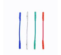 KOMITASUI OFC Leadwire Turntable Headshell Wires, Silver-Plated Connectors Headshell Litz Wire for Turntable Vinyl Record Player