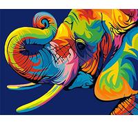 KOMKING DIY Acrylic Painting Painting by Numbers Kit for Kids and Adults Beginners Colorful Animals Painting on Canvas 16"x20"