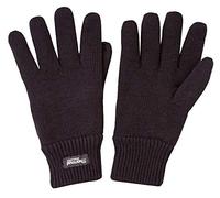 Kommbat Men's Extra Warm Thermal Knitted Gloves 40g Thinsulate Lining Black or Olive (Black)