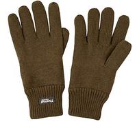 Kommbat Men's Extra Warm Thermal Knitted Gloves 40g Thinsulate Lining Black or Olive (Olive)