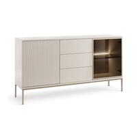 komodee Sideboard Laval KSZ154 3 Drawers 2 Doors Cashmere with LED