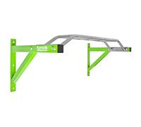 KOMODO 1.2m Wide Heavy Duty Multi Grip Wall Mounted Pull Up Bar (Green)